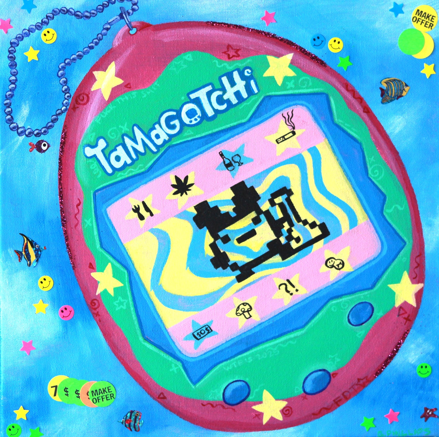 Tamagotchi Original painting