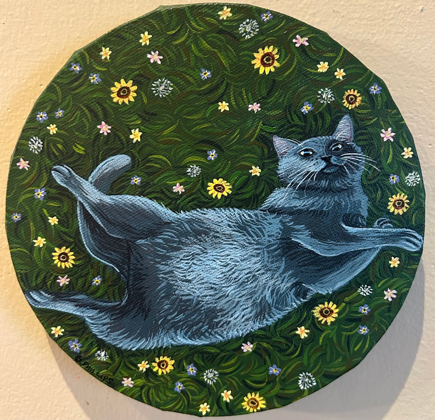 6” Circle Canvas Commission (25% Deposit)