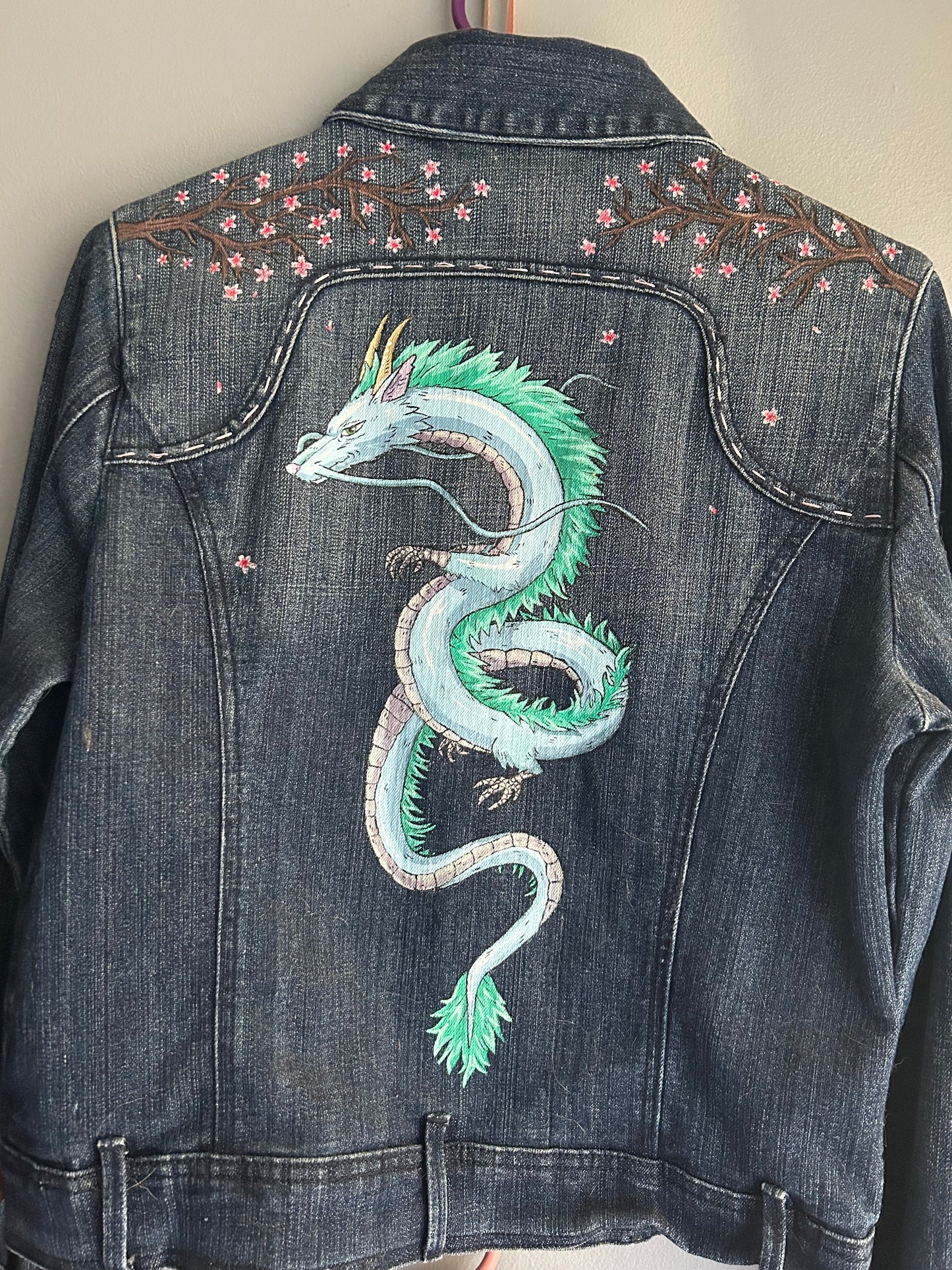 Hand-painted Studio Ghibli Denim Jacket