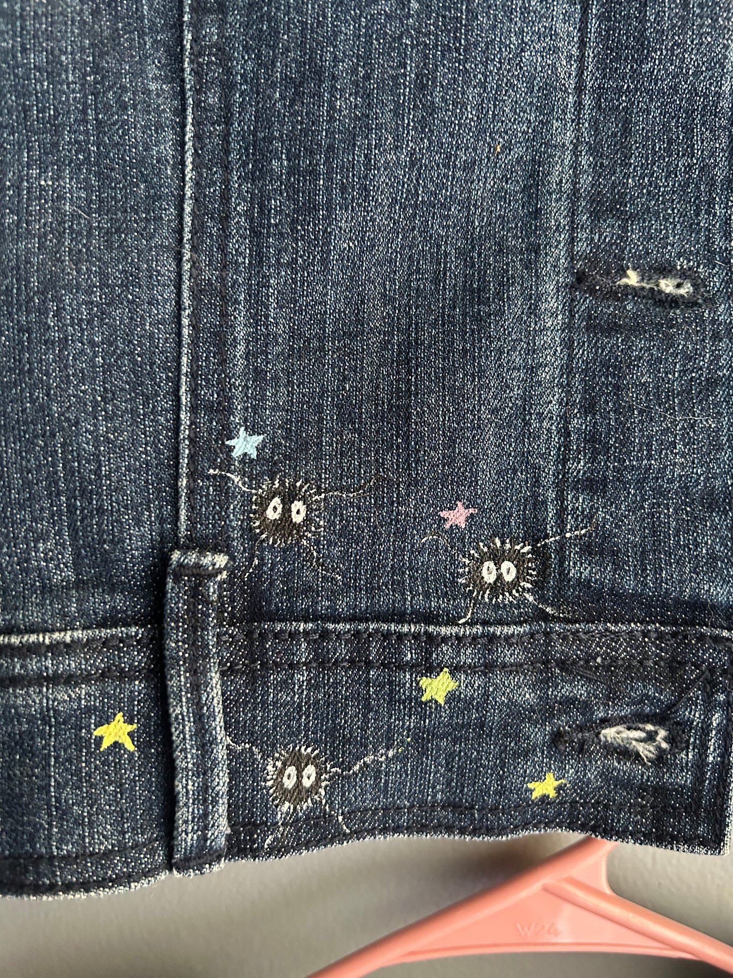 Hand-painted Studio Ghibli Denim Jacket